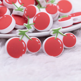 Cherry Silicone Focal Bead Accessory