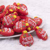 front view of Christmas Ornament Silicone Focal Bead Accessory - 28mm x 24mm