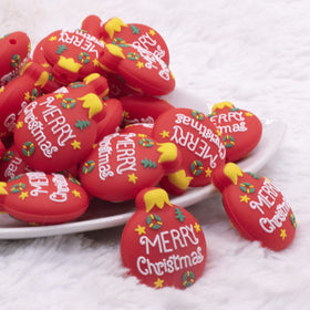Christmas Ornament Silicone Focal Bead Accessory - 28mm x 24mm