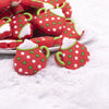 Close up of Christmas Coffee Silicone Focal Bead Accessory - 29mm x 31mm