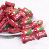 Front view of Christmas Truck Silicone Focal Bead Accessory - 26mm x 31mm