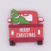 Macro view of Christmas Truck Silicone Focal Bead Accessory - 26mm x 31mm