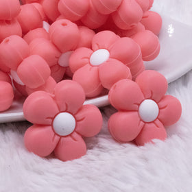 Coral Flower Silicone Focal Bead Accessory - 26mm x 26mm