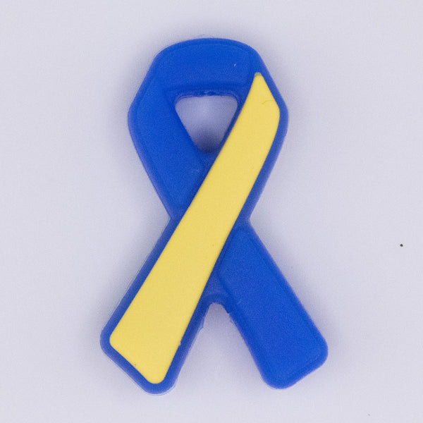 macro view of Down Syndrome Awareness Silicone Focal Bead Accessory