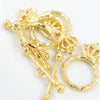 Close up view of a Gold Crown Toggle [5 Count]