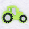 macro view of a Green Tractor Silicone Focal Bead Accessory