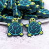 close up view of a pile of Turtle Silicone Focal Bead Accessory
