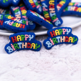 Happy Birthday Silicone Focal Bead Accessory
