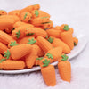 front view of a Carrot Silicone Focal Bead Accessory