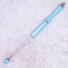 Top view of a pastel blue DIY Beadable Pens - Metal