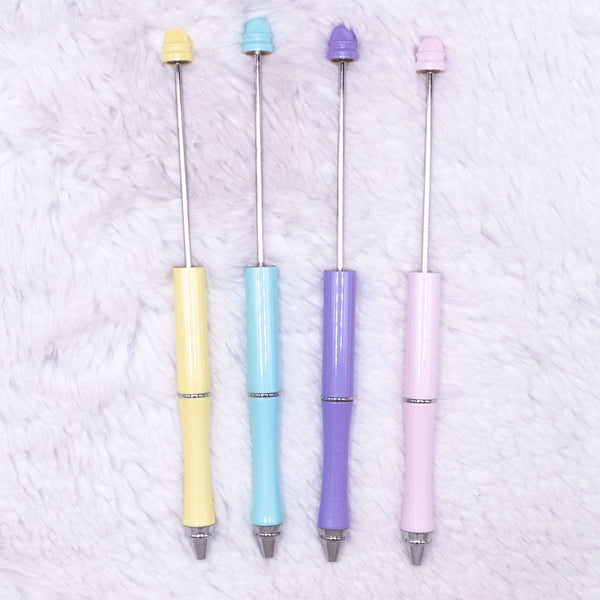Wholesale Kawaii DIY Platice Beadable Beadable Pens With Charms