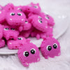 front view of Pink Fur Baby Silicone Focal Bead Accessory