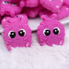 close up view of Pink Fur Baby Silicone Focal Bead Accessory