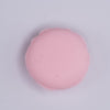 Macro view of Pink Macaroon Silicone Focal Bead Accessory