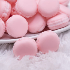 Pink Macaroon Silicone Focal Bead Accessory