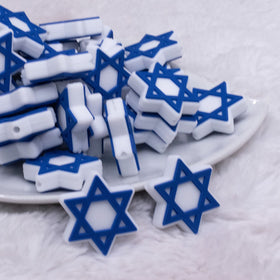 Star of David Silicone Focal Bead Accessory