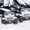 4 Wheel Drive White Vehicle Silicone Focal Bead Accessory
