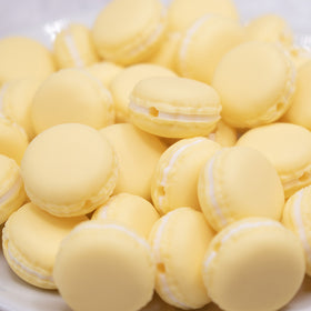 Yellow Macaroon Silicone Focal Bead Accessory