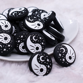 Yin and Yang Silicone Focal Bead Accessory