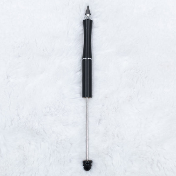top view of a DIY Beadable Metal Everlasting Pencils black