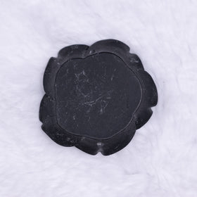 42mm Black Acrylic Rose Flower focal pendant