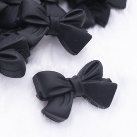 27mm Black Bow Knot silicone bead
