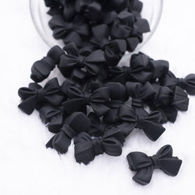 27mm Black Bow Knot silicone bead