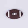 close up view of a Football Silicone Focal Bead Accessory - 30mm x 18mm