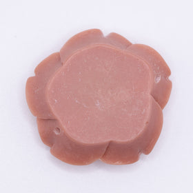42mm Brown Acrylic Rose Flower focal pendant