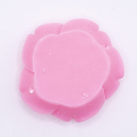 42mm Bubblegum Pink Acrylic Rose Flower focal pendant