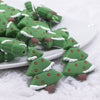 front view of a pile of Christmas Tree Silicone Focal Bead Accessory