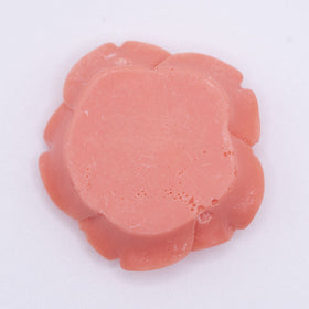 42mm Coral Orange Acrylic Rose Flower focal pendant