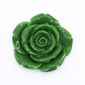 42mm Green Acrylic Rose Flower focal pendant