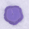 Back view of a 42mm Iris Purple Acrylic Rose Flower focal pendant