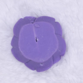 42mm Iris Purple Acrylic Rose Flower focal pendant