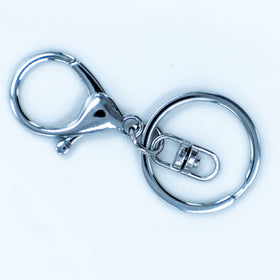Alloy Split Keychain with Lobster Clasp
