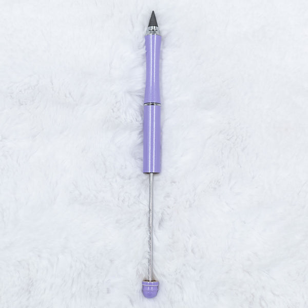 top view of a DIY Beadable Metal Everlasting Pencils pastel purple