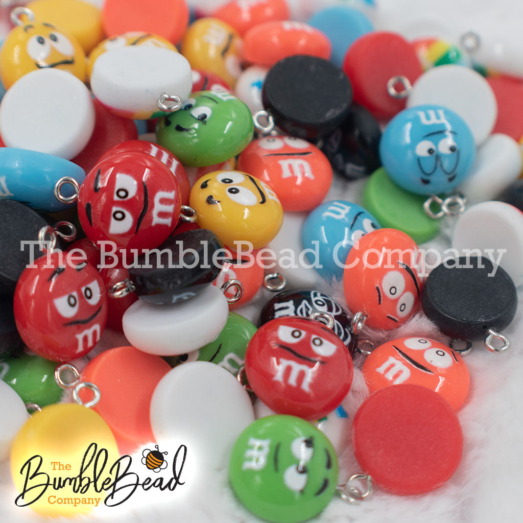 16mm Candy M & M Resin charms | The BumbleBead Company