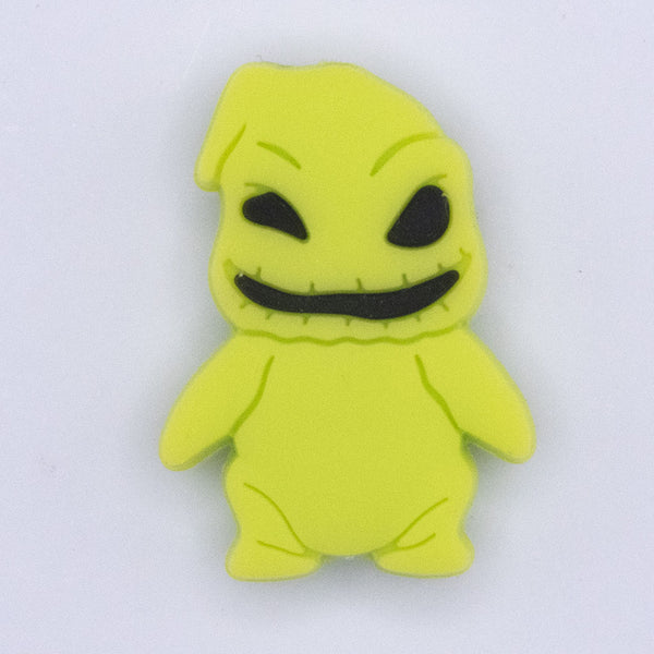 Macro view of a Oogie Boogie Silicone Focal Bead Accessory - 21mm x 29mm