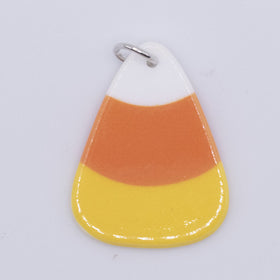 Candy Corn Pendant with hoop 35x27mm
