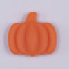 top view of Orange Pumpkin Silicone Focal Bead Accessory - 27mm x 30mm