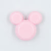 Top view of a pink Chunky Acrylic Mouse Beads 34*37mm- [Set of 2]