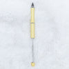 top view of a DIY Beadable Metal Everlasting Pencils pastel yellow