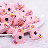 Close up view of Pink Birdhouse Silicone Focal Bead Accessory