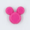 Top view of a hot pink Chunky Acrylic Mouse Beads 34*37mm- [Set of 2]