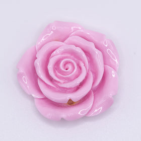 42mm Pink Acrylic Rose Flower focal pendant