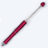 Top View of Red DIY Beadable Pens - Metal