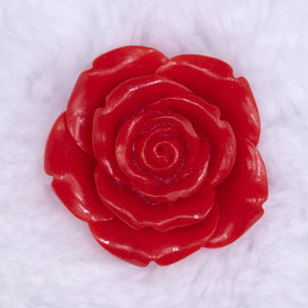 42mm Red Acrylic Rose Flower focal