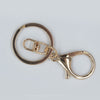 Alloy Rose Gold Split Keychain with Lobster Clasp