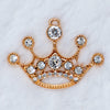 top view of a Gold Princess Crown Enamel Pendant 50*38mm